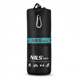 Nils ručník Aqua NAR13 z mikrovlákna 200 x 90 cm černo modrá