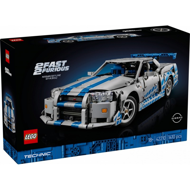 LEGO® Technic 42210 2 Fast 2 Furious Auto Nissan Skyline GT-R (R34)