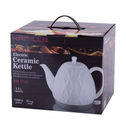 Kamille 1727 1,2 l bílá Keramická rychlovarná konvice 1200 W