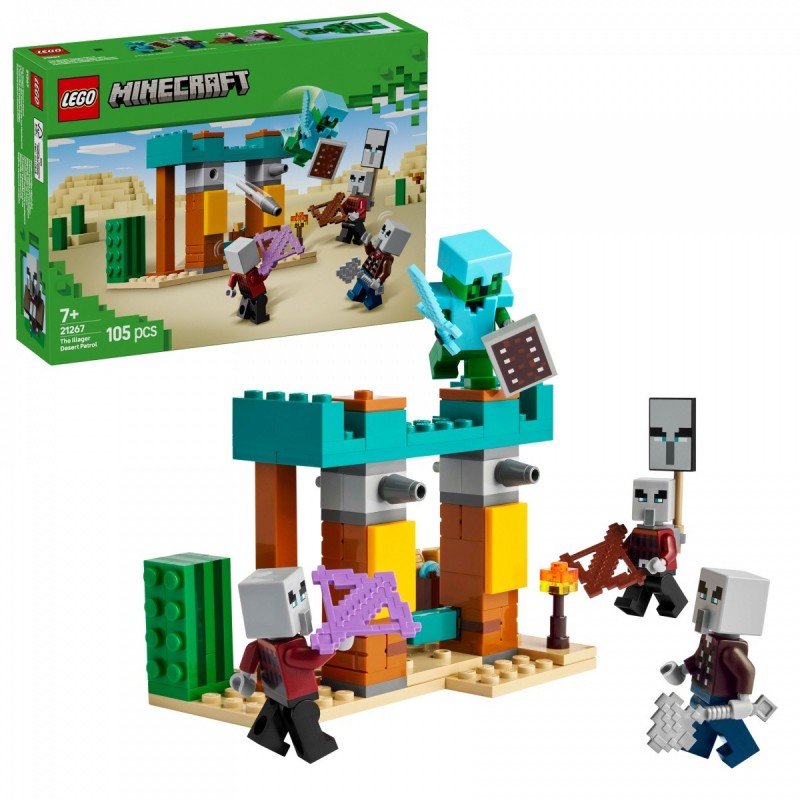 LEGO® Minecraft 21267 Pouštní hlídka zákeřníků