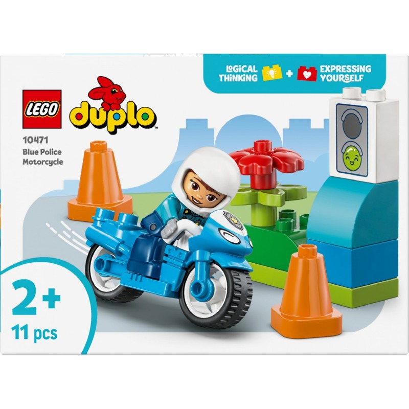 LEGO® DUPLO® Town 10471 Modrá policejní motorka