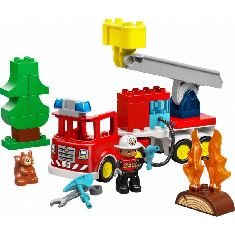 LEGO® DUPLO 10473 Hasičské auto s hadicí a hasičem
