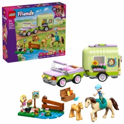 LEGO® Friends 42695 Přívěs s koněm a hříbětem