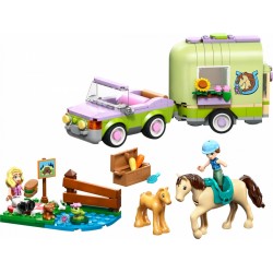 LEGO® Friends 42695 Přívěs s koněm a hříbětem