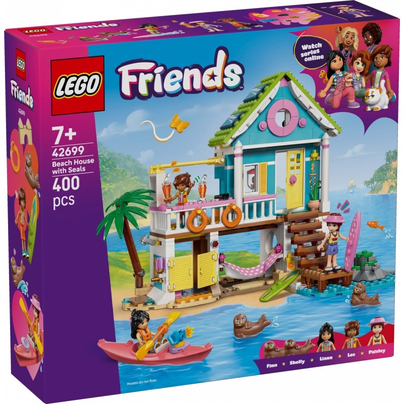 LEGO® Friends 42699 Plážový dům s tuleni