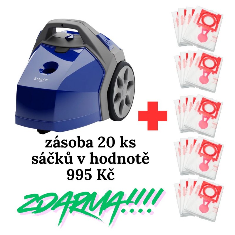 Sada SMAPP 608.2 Start modrý, sada vysavače a 20ks sáčků