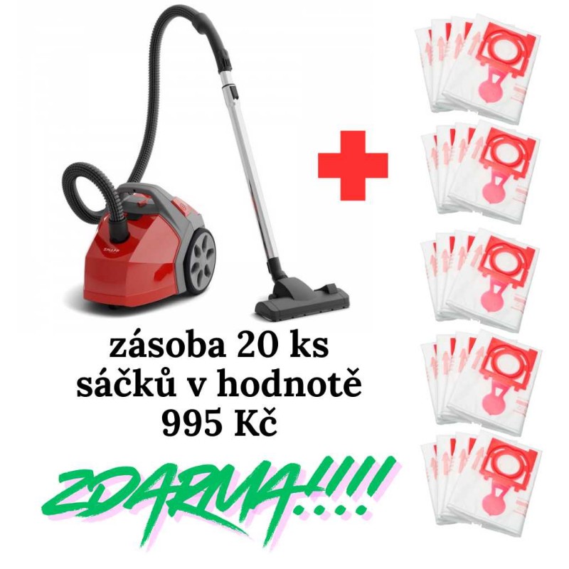 Sada SMAPP 608.2 Start červený, sada vysavače a 20ks sáčků