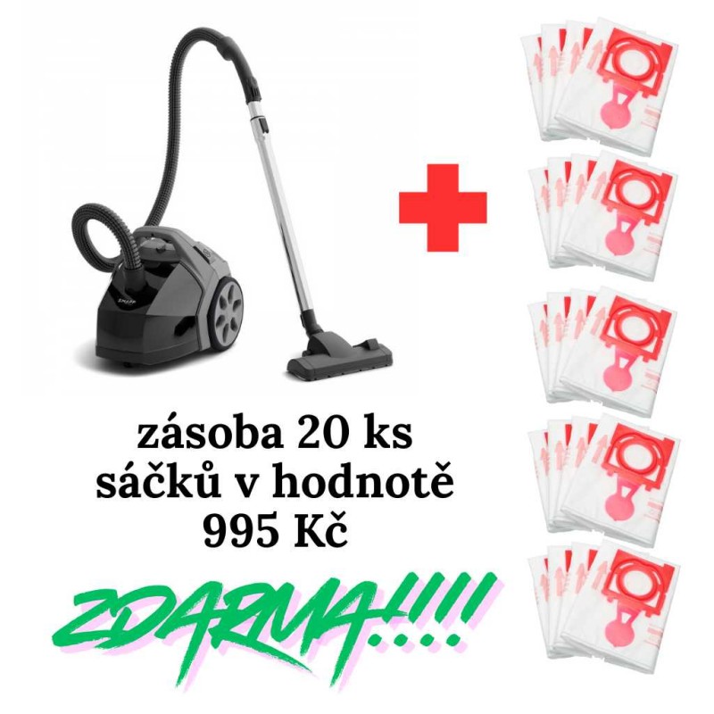 Sada SMAPP 608.2 Start černý, sada vysavače a 20ks sáčků