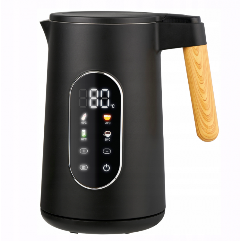 Kamille KM-1714 1,7 l černá rychlovarná konvice s regulací
