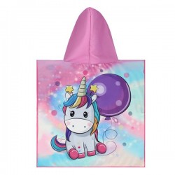 NILS NAR20 RUČNÍK PONČO UNICORN Dětský kryt S Kapucí do bazénu