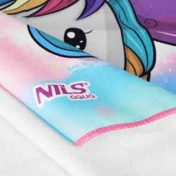 NILS NAR20 RUČNÍK PONČO UNICORN Dětský kryt S Kapucí do bazénu