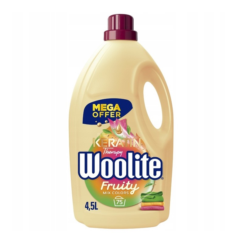 Woolite Color Fruity Keratin prací gel 4,5 l 75 PD