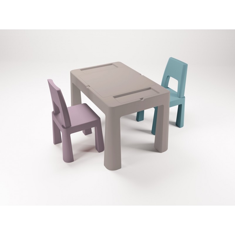 Tega Multifun Baby Set Multifunkční stůl a dvě židle -kámen/levandule/tyrkys