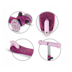 Kidwell UNO Glitter Pink koloběžka
