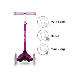 Kidwell UNO Glitter Pink koloběžka