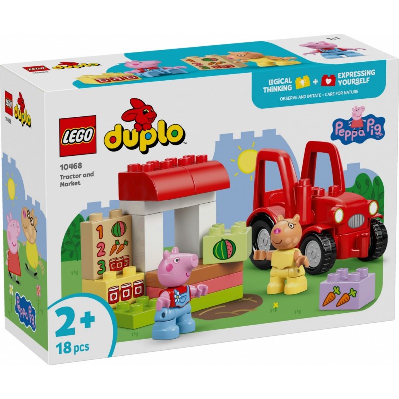 LEGO® DUPLO 10468 Prasátko Pepa Traktor a tržnice