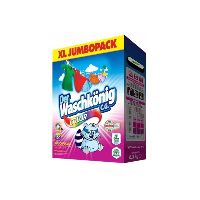 Waschkönig prací prášek Color 6 kg 100 PD