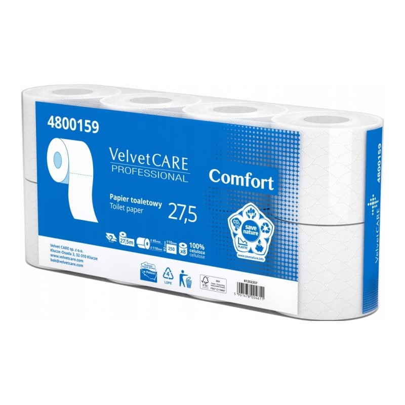 Velvet Professional 2-vrstvý 8 ks