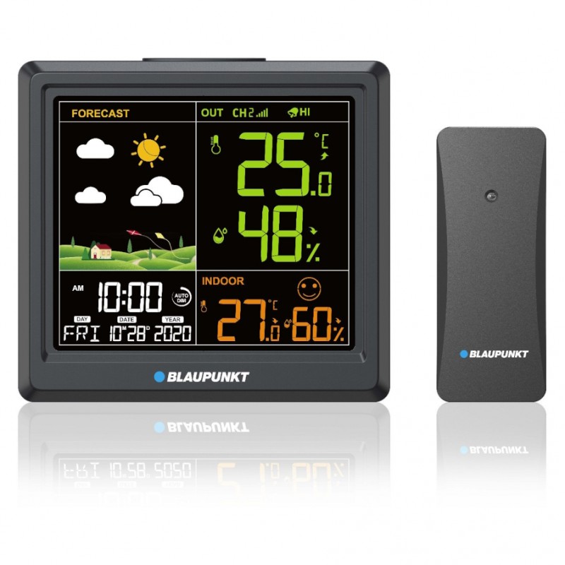 Blaupunkt WS-25BK meteostanice, černá