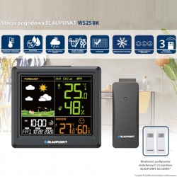 Blaupunkt WS-25BK meteostanice, černá