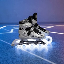 Brusle 4v1 NILS NH10905 M(35-38) LED bílé