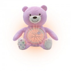 Chicco medvídek s projektorem růžový