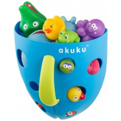 Akuku Plastový box na hračky do vany šedý