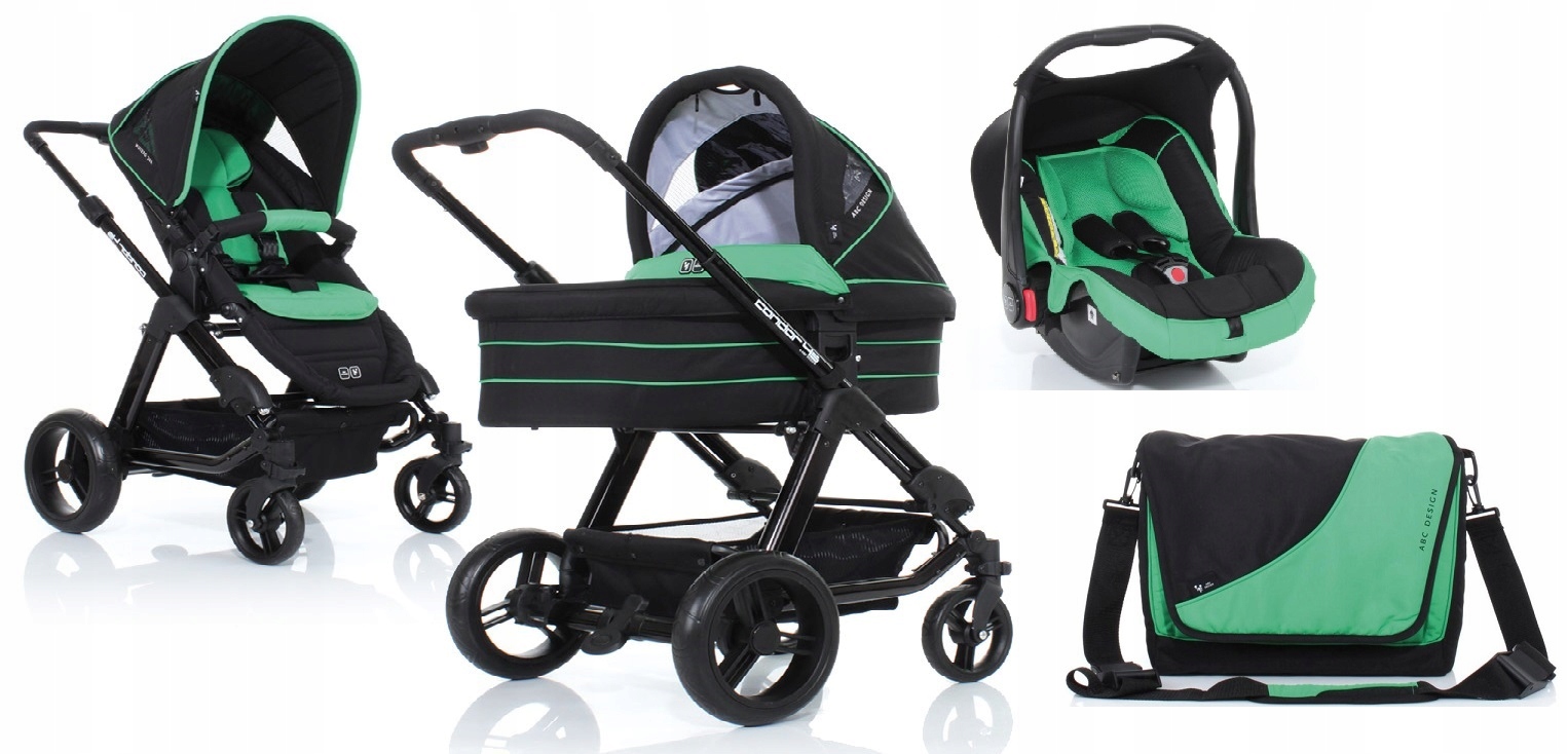 Kombinovaný kočárek ABC Design Condor 4S trojkombinace na robustním podvozku
