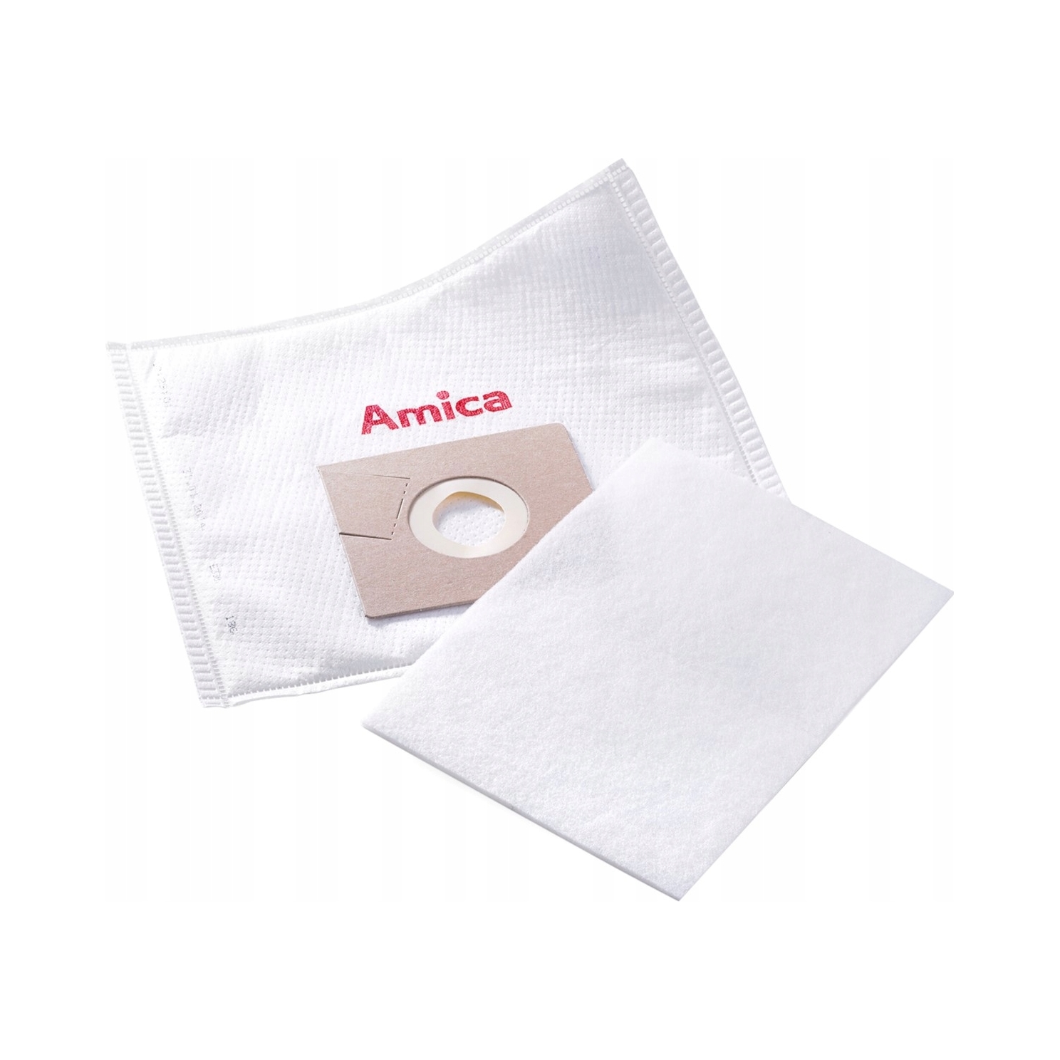 Detailní pohled na balení sáčků Amica AW 3012 s kódem výrobce