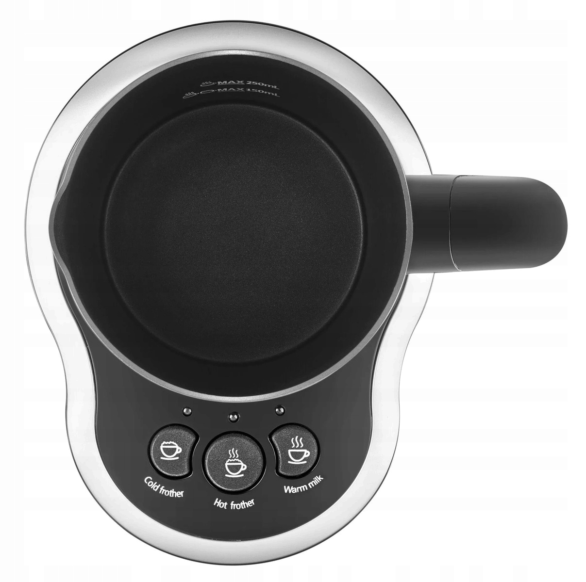 Napěňovač mléka Amica FD 4011 – celkový pohled na produkt připravený k použití