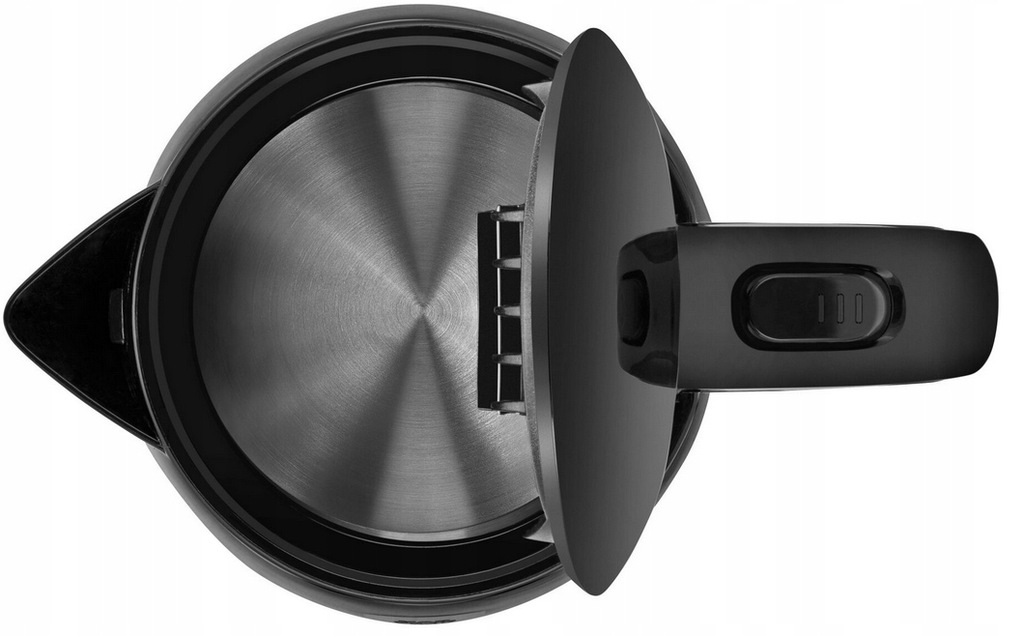 Rychlovarná konvice Amica KF1014 detailní pohled na víko a materiál