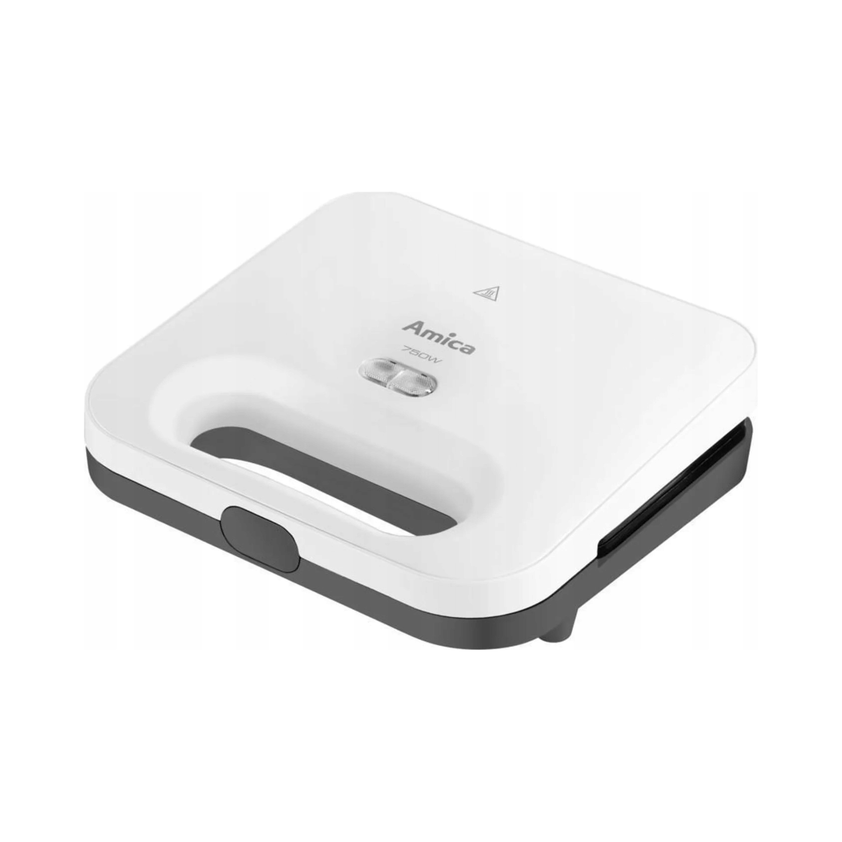 Bílý sendvičovač Amica SMK2011 750 W celkový pohled