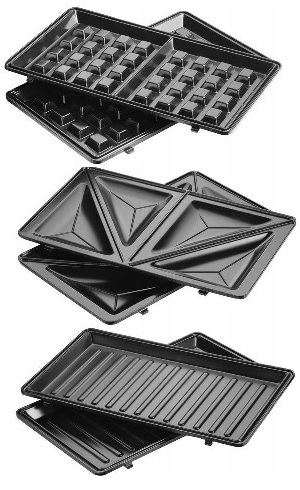 Elegantní černý design opékače Amica SMK4021