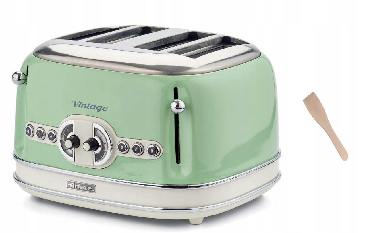 Ariete 156/04 Toustovač zelený - celkový pohled na retro design modelu