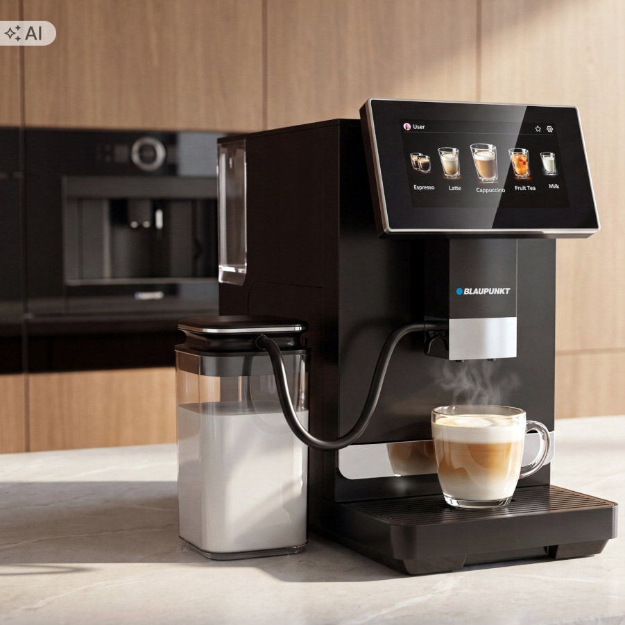 Příprava kávových specialit na kávovaru Blaupunkt CMA501