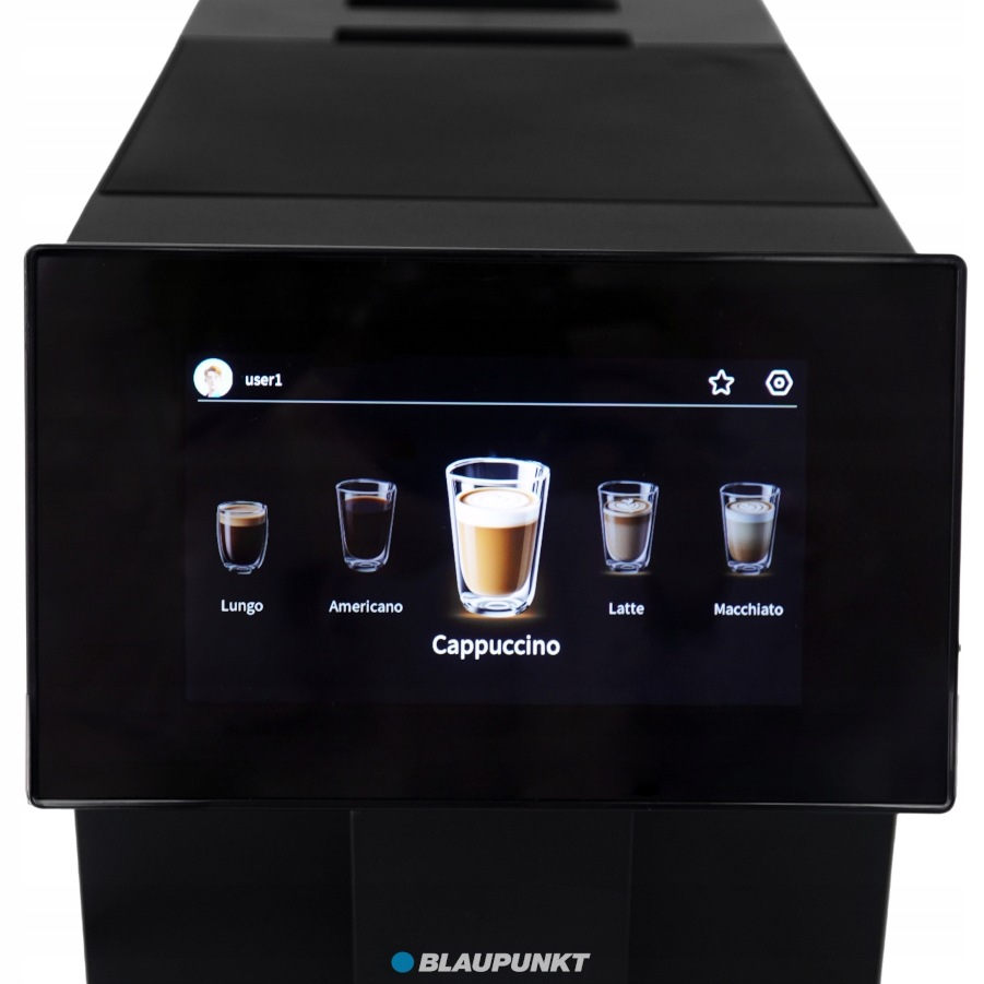 Pohled na přední panel kávovaru Blaupunkt CMA501