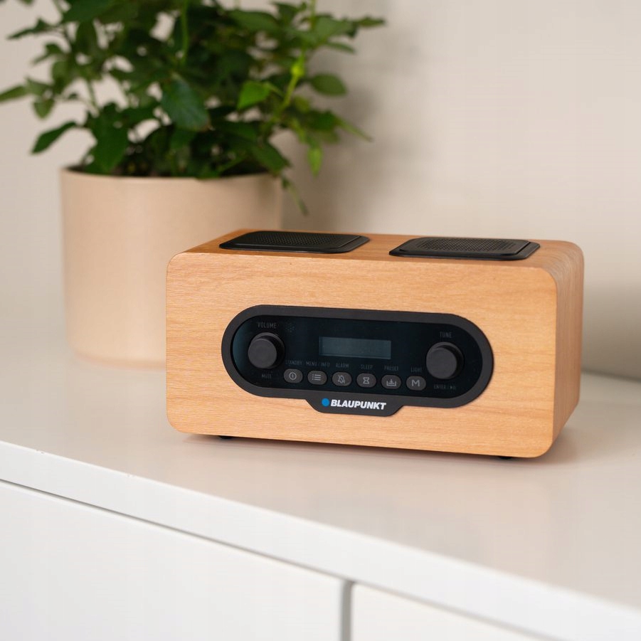 Digitální rádio BLAUPUNKT DAB+ DR10CR FM RDS Bluetooth AUX USB-C s akumulátorem - celkový pohled