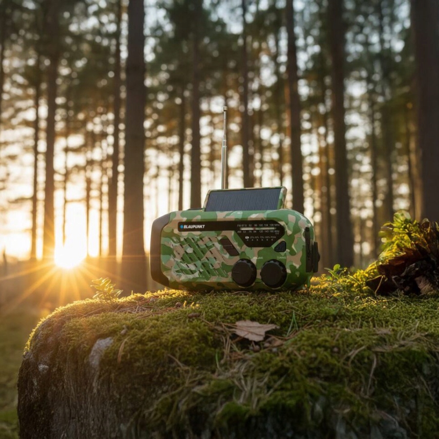 Přenosné rádio BLAUPUNKT ER10GC s AM FM tunerem a teleskopickou anténou
