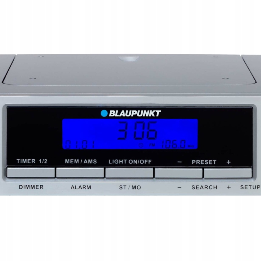 Kuchyňské rádio Blaupunkt KR-14BL – detailní ovládání a displeje