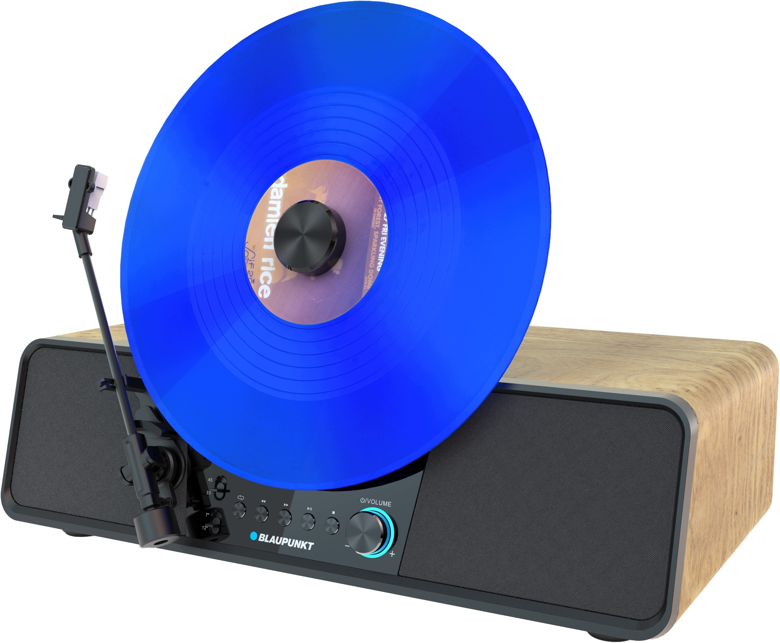 Stylový vertikální gramofon Blaupunkt VARSOVIA VT200BT s přenoskou Audio-Technica