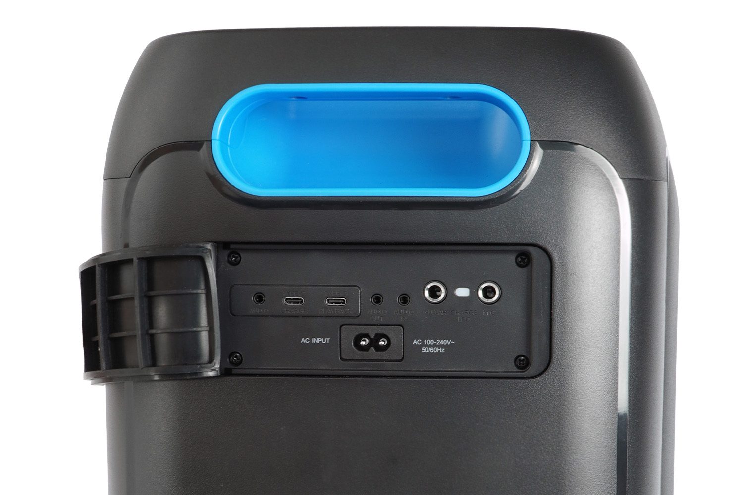 Party box reproduktor Blaupunkt PB60X – zadní panel a konektivita