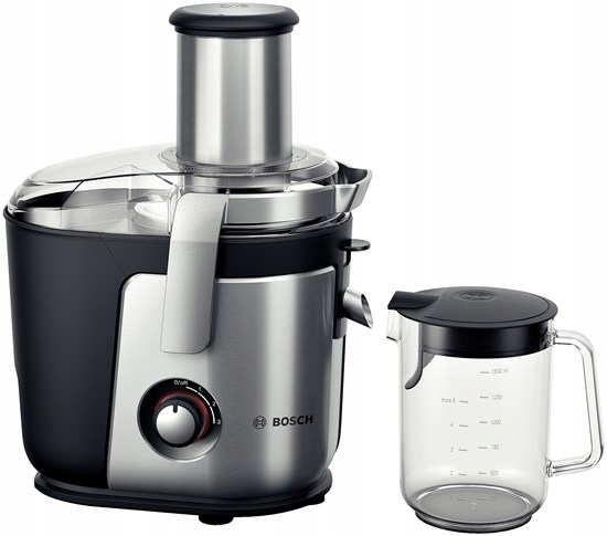 Odstředivý odšťavňovač BOSCH MES 4010 v elegantním nerezovo-černém provedení