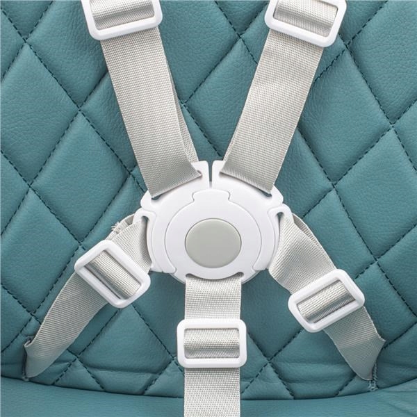 Zadní pohled na ergonomické opěradlo stabilní židličky Baby Mix Freja