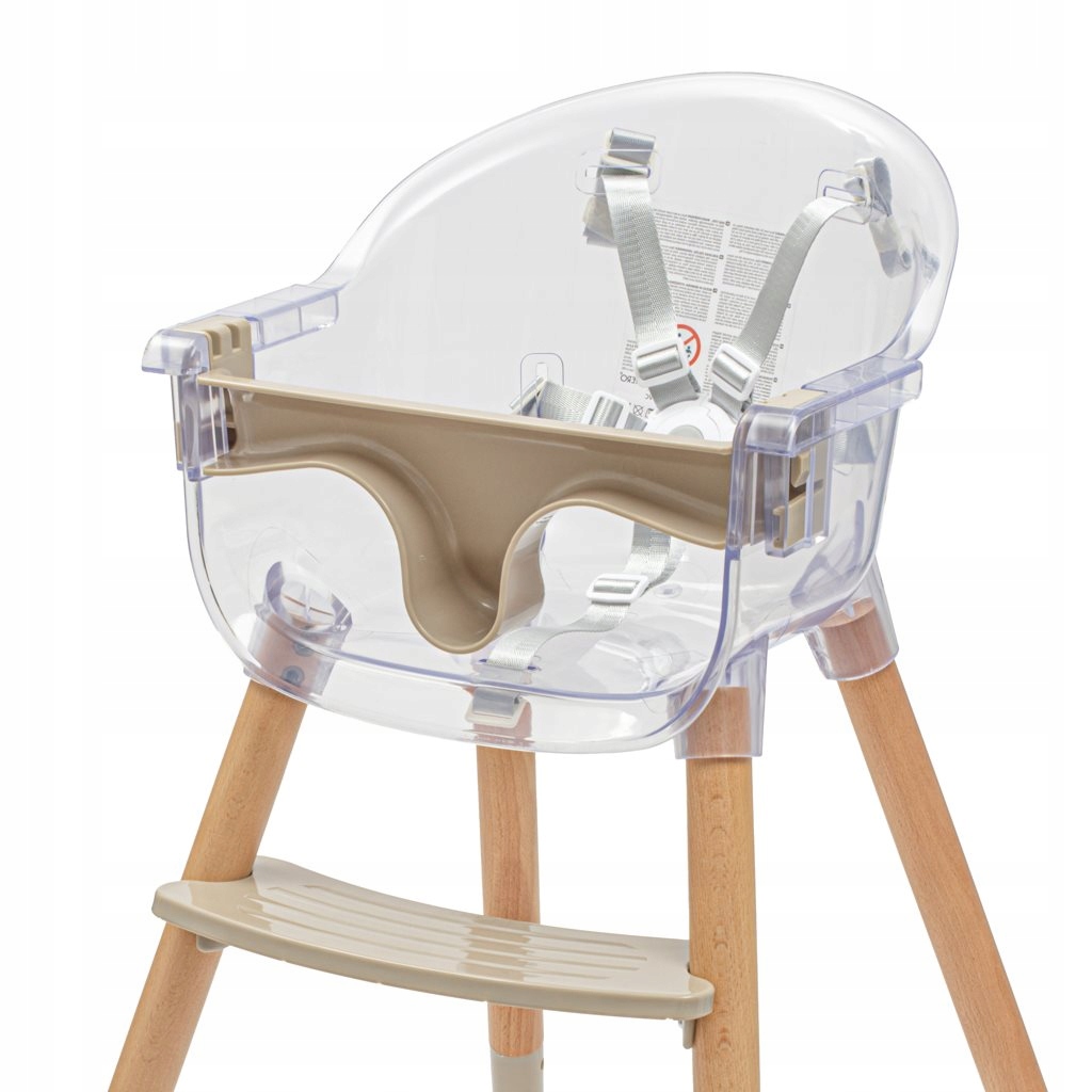 Zadní pohled na ergonomické opěradlo stabilní židličky Baby Mix Ingrid