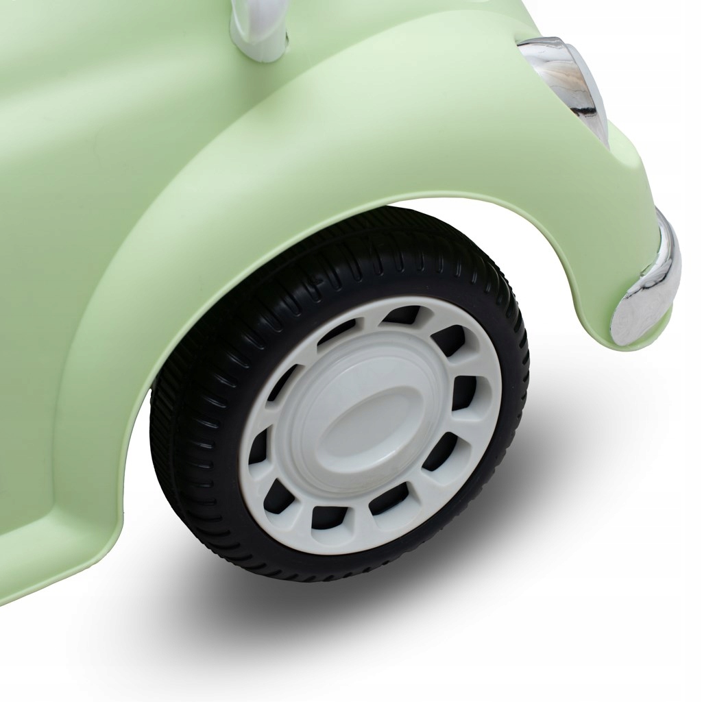 Pohled z boku na mátové dětské odrážedlo Baby Mix Kiddo Cruiser MINT