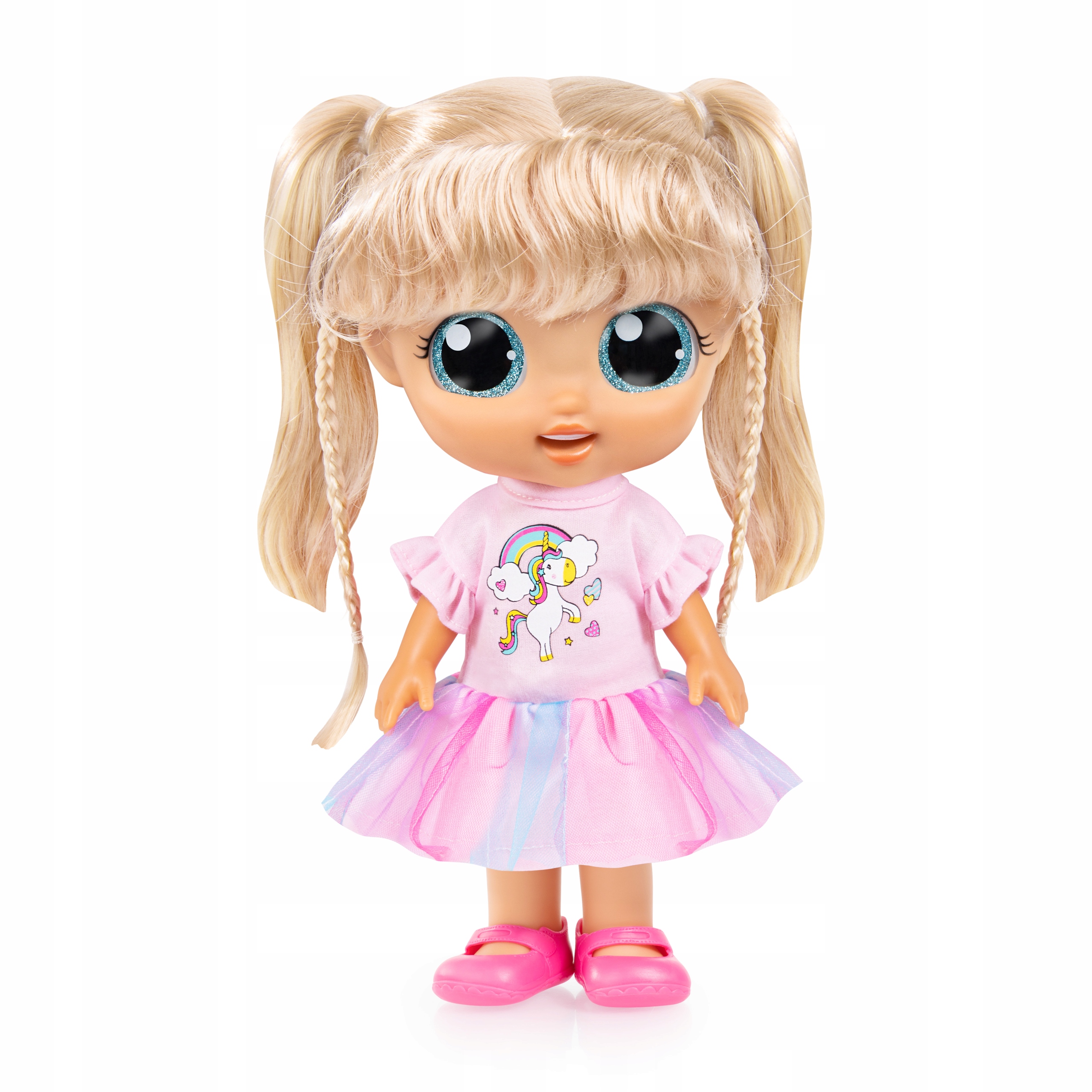 Mluvící panenka Bayer Design City Girl 93221AD s velkýma očima a zvukovým efektem
