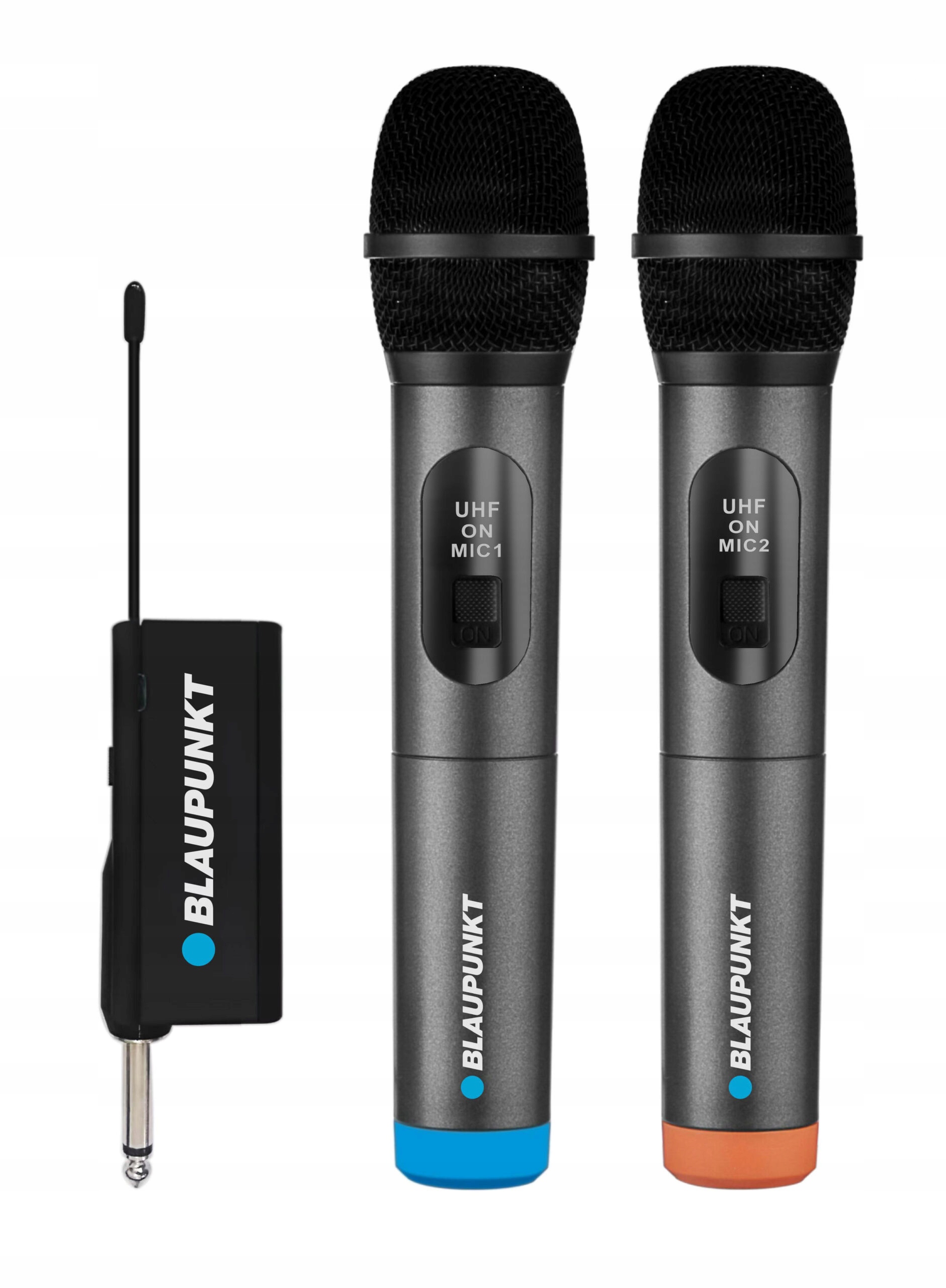 Příslušenství a balení sady bezdrátových mikrofonů Blaupunkt WM60UDB