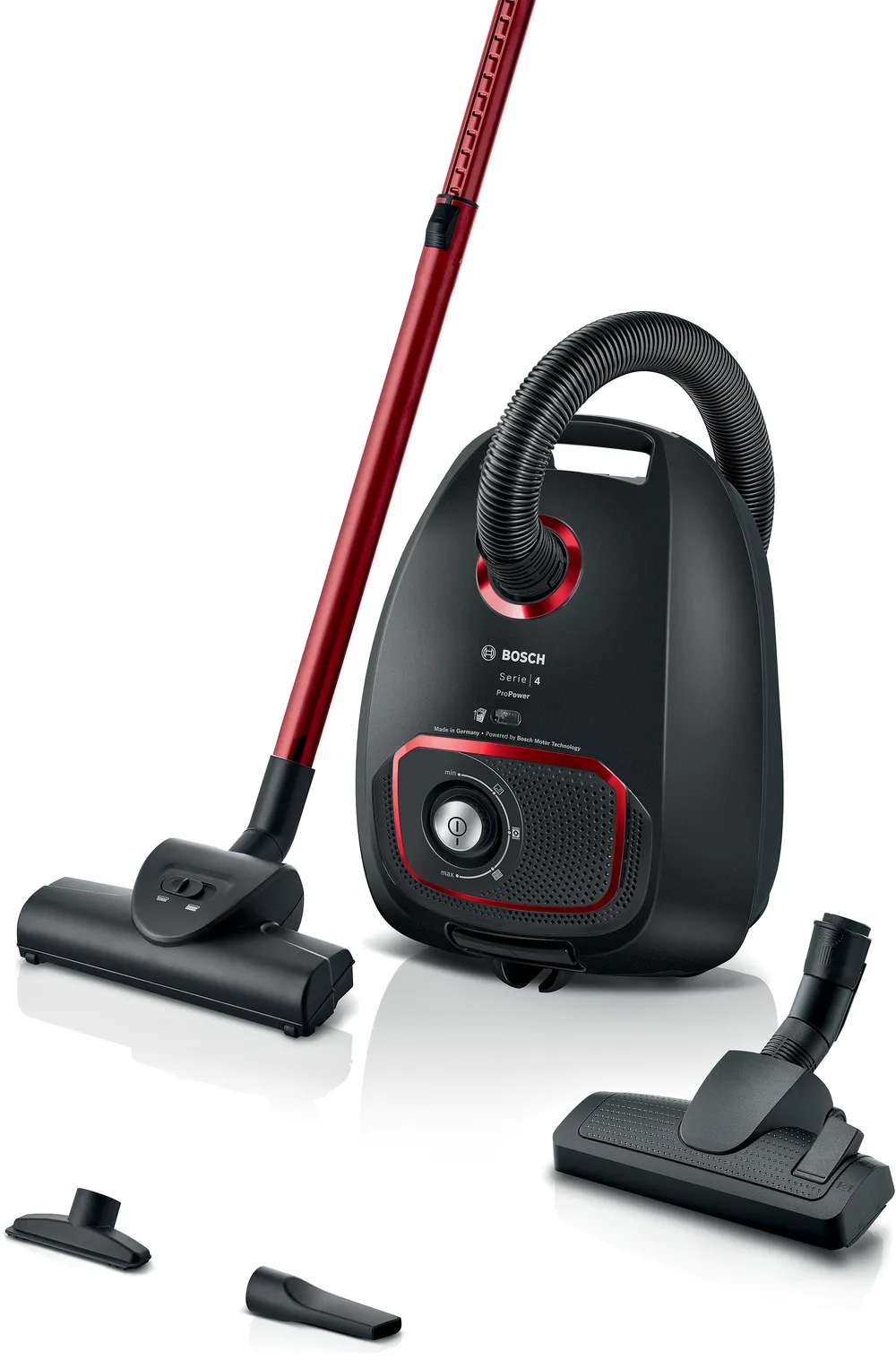 Sáčkový vysavač Bosch Serie 4 BGB41POW1 – pracovní dosah 11 m