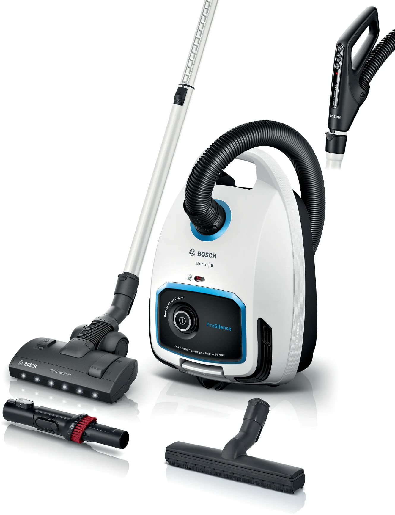 Sáčkový vysavač Bosch Serie 6 ProSilence BGB6SIL0L 700W 66dB – celkový pohled na spotřebič