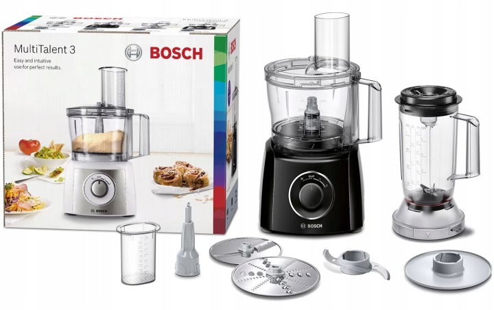Multifunkční kuchyňský robot Bosch MultiTalent 3 MCM3201B v černém provedení